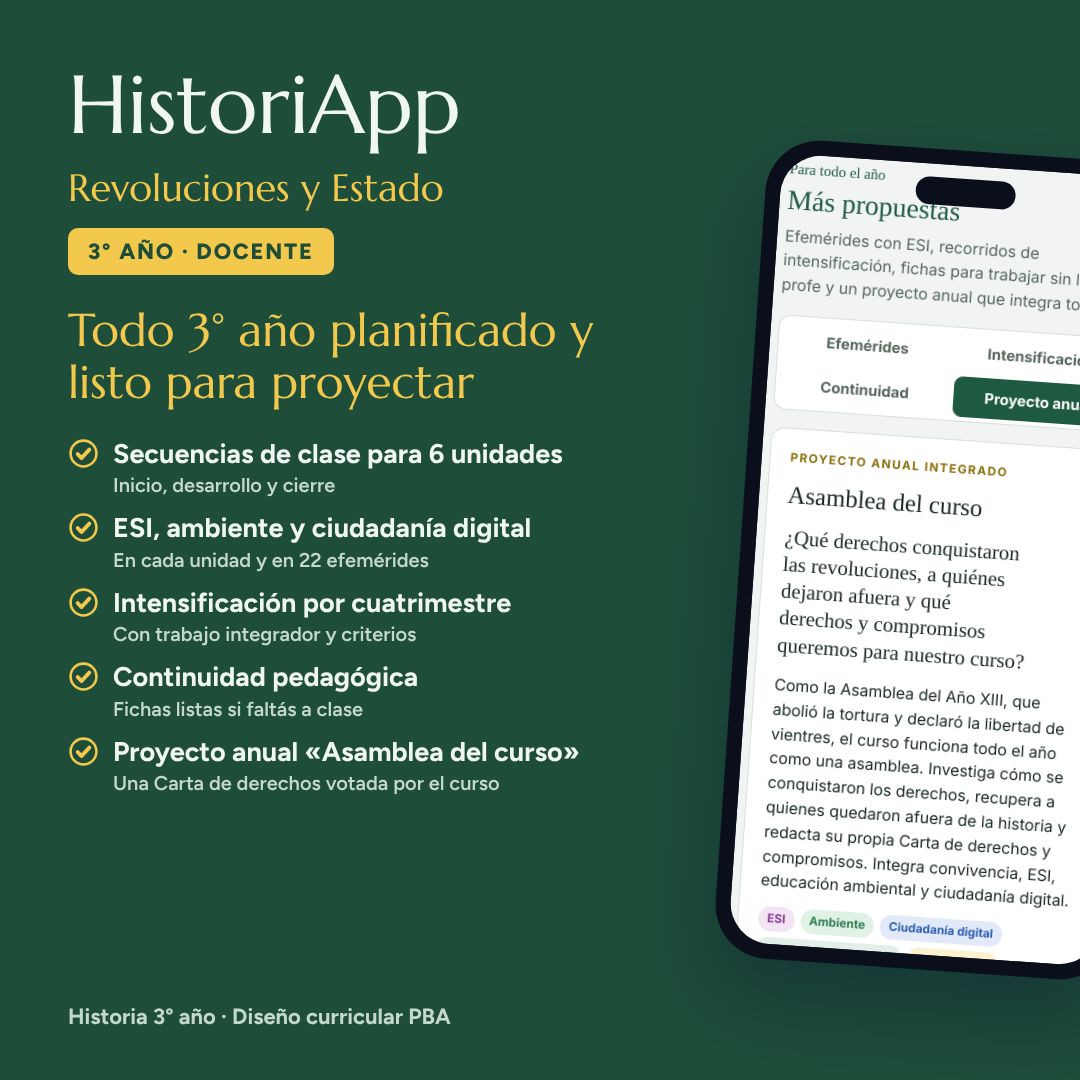 HistoriApp · Revoluciones y Estado — Versión Docente